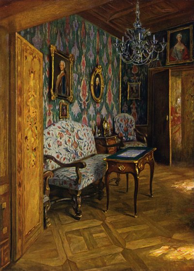 Rococo Salon in Castle Sigmaringen by Unbekannt Unbekannt